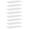 vidaXL White High-Gloss Bookshelf Boards, Replacement Engineered Wood Panels, 31.5"x15.7"x0.6",
