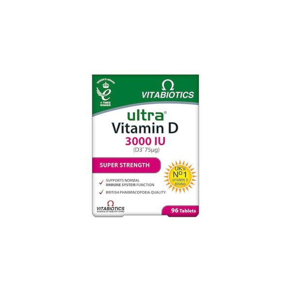 Vitabiotics Ultra Vitamin D 3000IU 96 Tablets