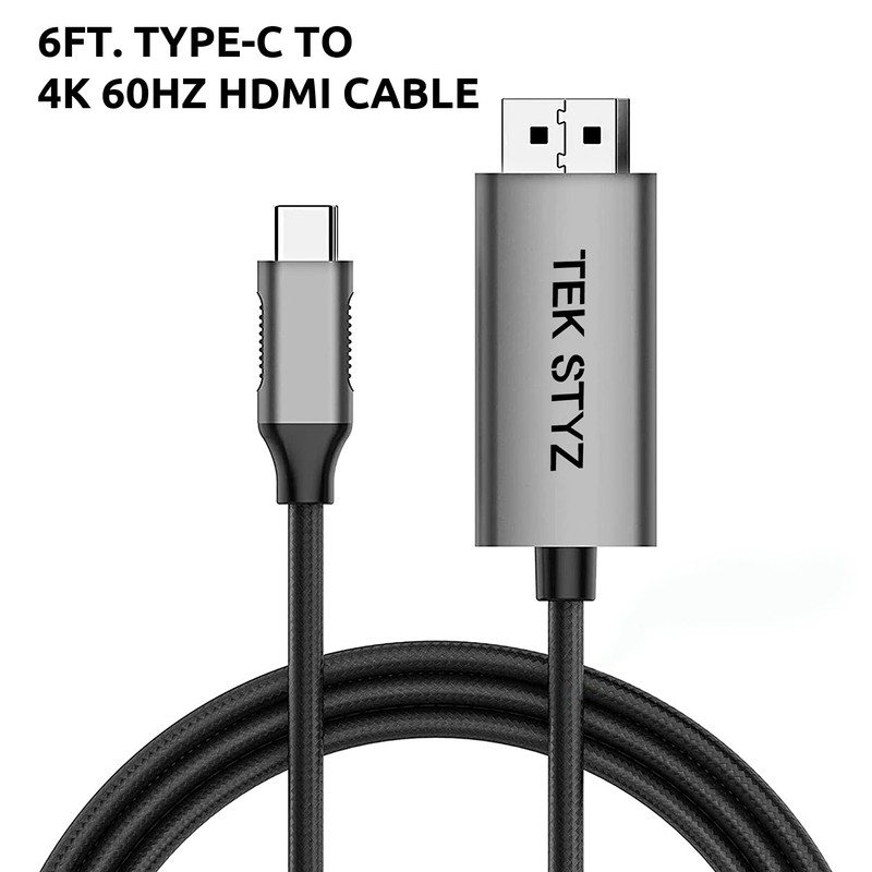 Tek Styz HDMI USB-C 8k/4k Cable Thunderbolt 5/4 Kit 2160-4320p