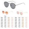 ENSARJOE 60-Pack Small Round Metal Sunglasses - 4 Colors (15
