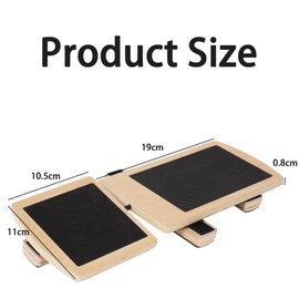 Balance Board Exerciser, Wooden Foot Strengthening Trainer,Ankle Strengthening Tool,Leg Stability Trainer Balance Board,for Plantar Fasciitis Relief and Physical Therapy