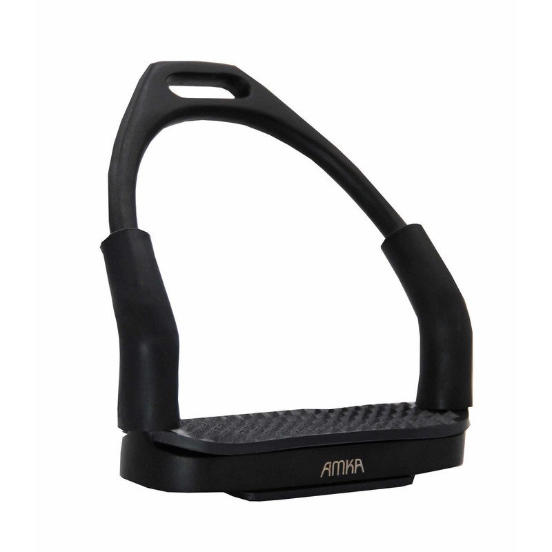 AMKA Stirrups with Joint Black Safety Stirrups in 10, 12