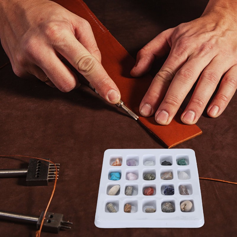 20pcs Rock Stone Colletction Kit for Boys Girls Exquisite Science