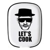PWHINGN Funny Let's Cook Ceramic Patterned Fork Spoon Rest, White