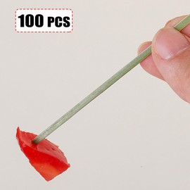 100 PCS Cocktail Picks, Toothpicks for Appetizers, Natural Bamboo Knot Skewers, Mini Food Sticks, Fancy Tooth Picks for Drinks,Fruit,Charcuterie,Cocktail Garnish Accessories, Party Supplies