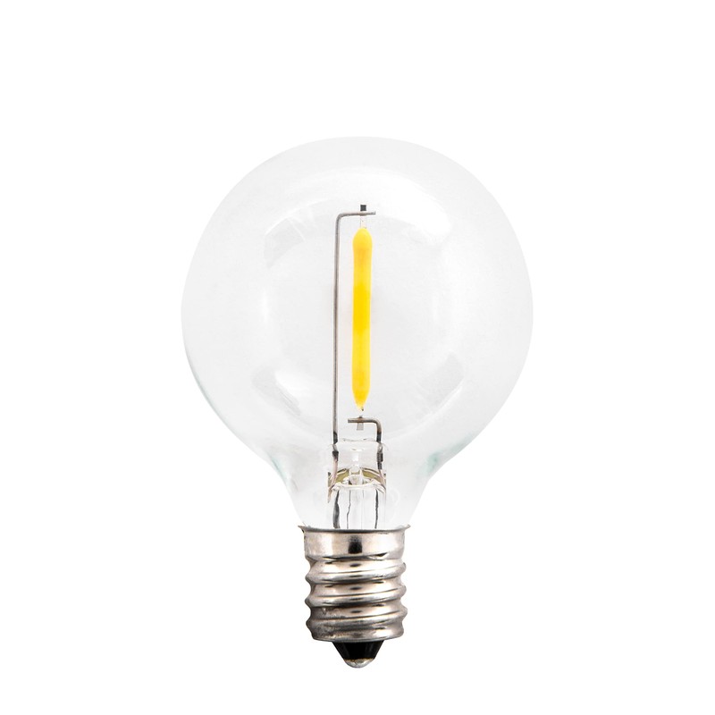 Creative Hobbies Clear LED Globe G40 Replacement Bulbs for Outdoor