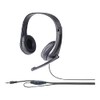 BUFFALO BSHSHCS115BK PC Headset, 4 Pole Connection, Antibacterial Resin Headband