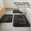 Bathroom Rugs Set 3 Piece Memory Foam Bath Mats Non-Slip
