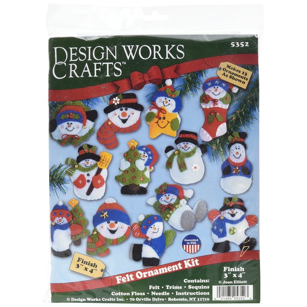 Tobin Lots of Fun Felt Ornament Kit, Multicolor