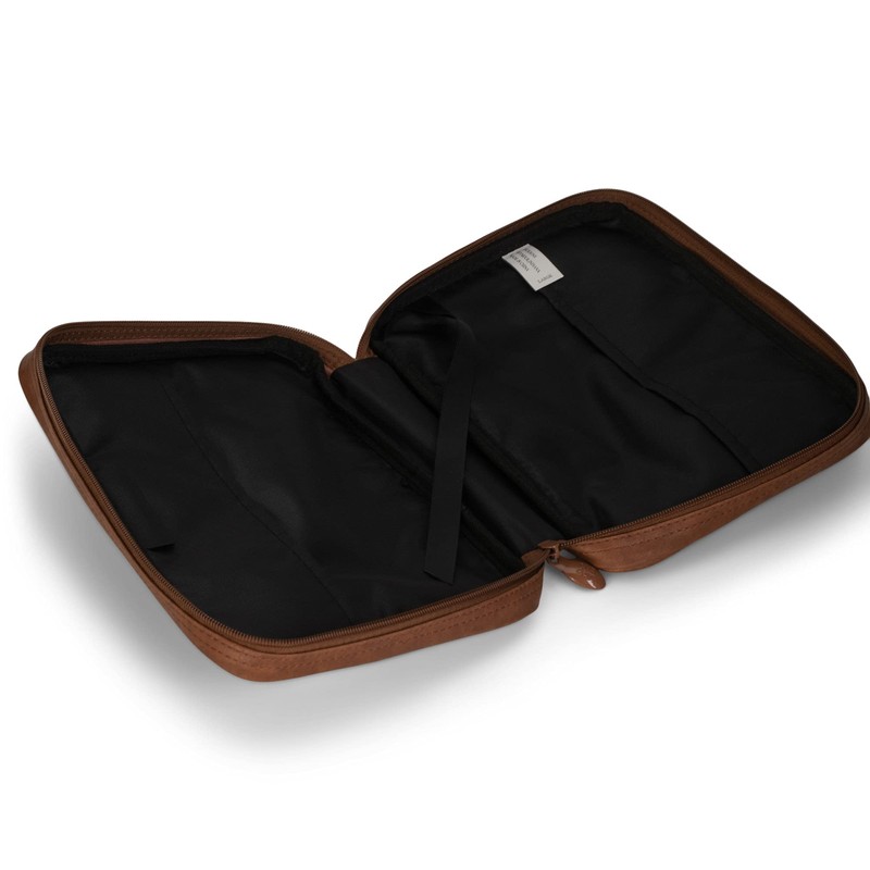 Wings Of Eagles Scripture Natural Brown Large Vinyl Bible Cover