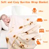 CASOFU Burritos Tortilla Throw Blanket, White Elephant Gift for Adults