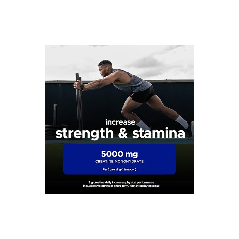 USN Pure Creatine Monohydrate Powder 300g - Unflavoured I 60