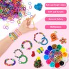 Qcdou 1300 + Loom Bands Set, Craft Beads for Threading,