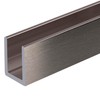 Brixwell SDCD3812BN-CCP12 Brushed Nickel Frameless Shower Door Aluminum Deep U-Channel
