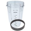 Blendin 24 Ounce Tall Cup Jar with Lip Rings, Compatible