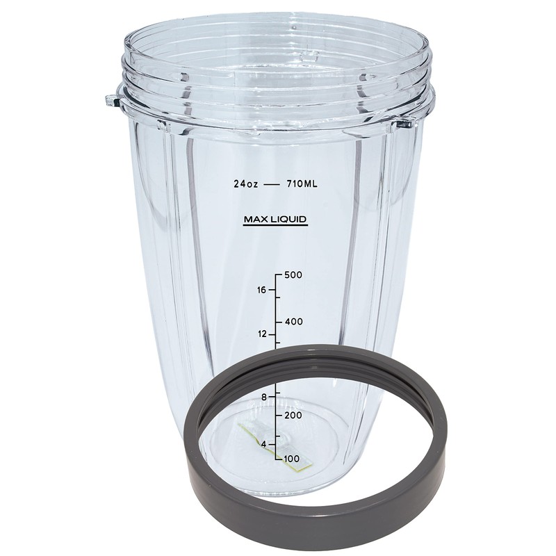 Blendin 24 Ounce Tall Cup Jar with Lip Rings, Compatible