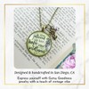 Inspirational Quote Necklace She Gathered Up Her Hope Like Wildflowers