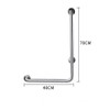 Shower Handicap Grab Bars for Bathroom Wall, L-Shaped Grab Bar,
