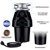 Eco Logic EL-7-DS-BK 7 Designer Series Food Waste Disposer with