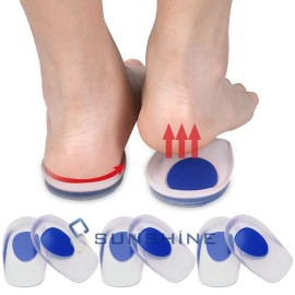 MUCH Silicone Gel Heel Pads for Achilles Tendon Spurs, Shock Absorbing Support Pads