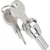 Silver Universal Toolbox Lock, Cabinet Cam Lock, 180° Rotation Unlocking,
