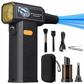 Electric Air Duster 150000RPM - Cordless Compressed Air Duster with Stepless Adjustable, Brushless Motor Blower for Computer Keyboard, Car, Home & Multi-Surface Cleaning