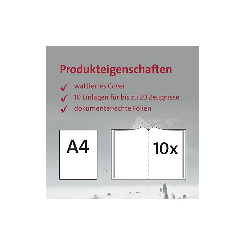 ROTH Certificate Folder "Flow" Motif with 10 Pockets A4