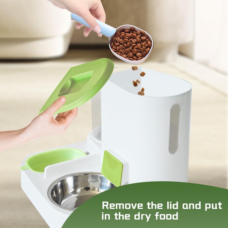 MUYG Automatic Cat Food and Water Dispenser Set 2 in