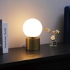 Berliget 9.3 Ins Modern Gold Globe Table Lamp, Round Bedside