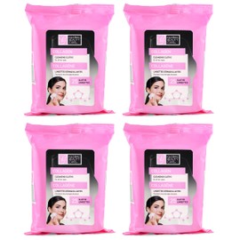 Global Beauty Care Collagen Cleansing Facial Towelettes, Makeup Remover, Nourishing Face & Eye, Hypoallergenic, Paraben-Free, Non-Comedogenic, Hydrates & Smooths Skin, 25 Wipes, 100 Count 4 Pack