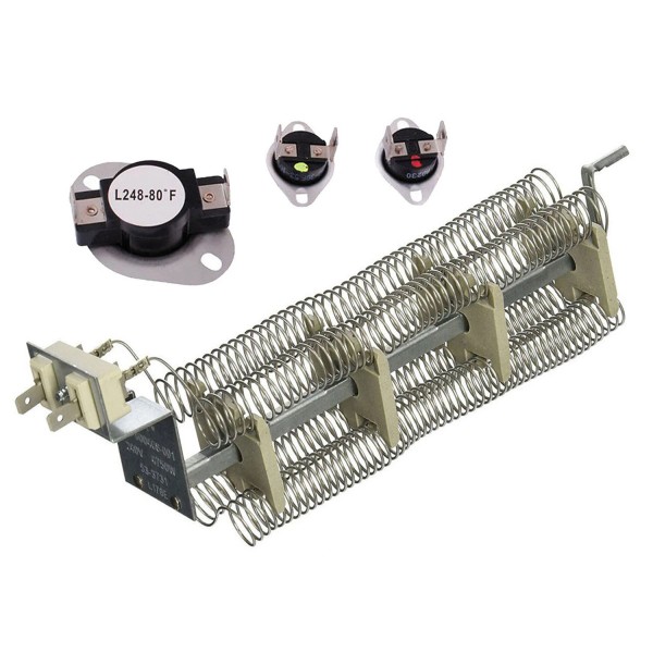 Aftermarket Admiral LDEA100ACW Dryer Heating Element Thermal Fuse Kit