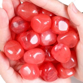 XIANNVXI Watermelon Tourmaline Crystals Gemstones Large Tumbled Stones Minerals Stones Rock Crystals Stone Worry Stone Gepolijste Natural (100G)