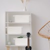 ABenkle Small White Basket, Soft Woven Storage Bins Baskets for