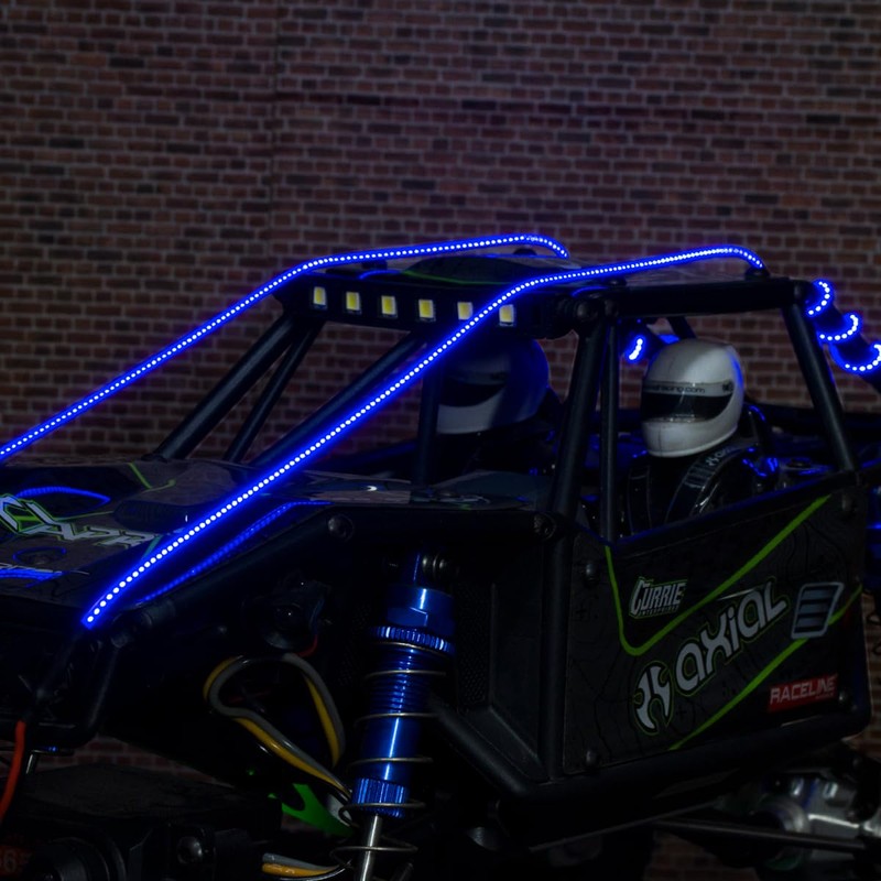 AOLTNRC 2pcs LED Light Strip for RC Cars, Flexible Cuttable