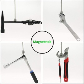Telescopic magnetic lifter, 4.5 kg magnetic rod, telescope, 76 cm, extendable magnetic lifter