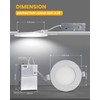 Wembanma Recessed Ceiling Lighting 4 Inch - with Night Light,