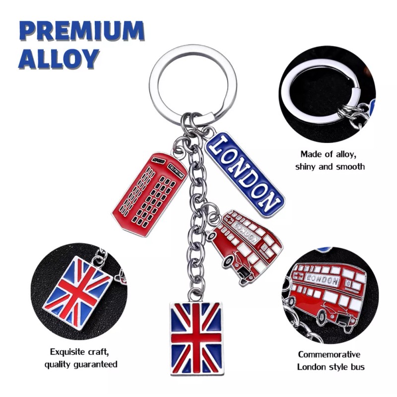 Generic Llavero De Estilo Británico Para Recuerdos De Londres, 10