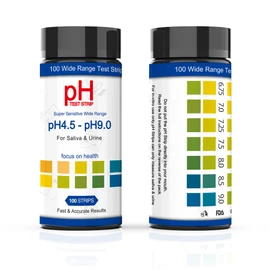 pH Test Strips for Testing Alkaline and Acid Levels, Track & Monitor Your pH Level Using Saliva and Urine at Home, Get Highly Accurate Results in Seconds, 4.5-9.0 Range