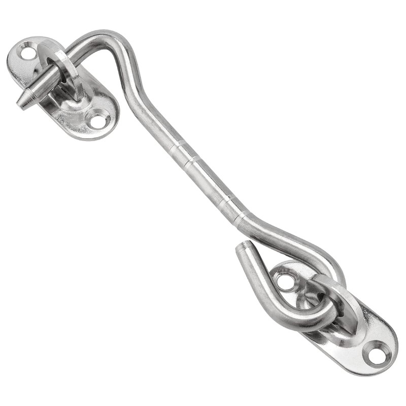 MANCHAP 6 Pack 100mm/4 Inch Cabin Hook and Eye Catch,