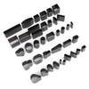 39Pcs Hollow Hole Cutter Punch Set Short Leather Belt Drilling