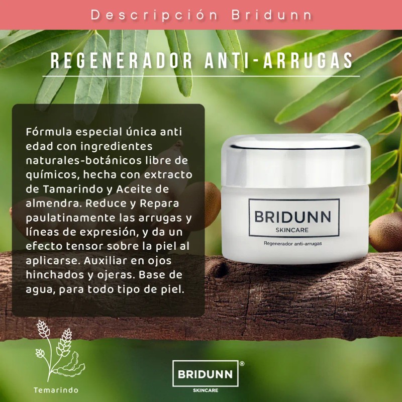 Bridunn Kit Crema Facial Antiarrugas Y Suero Antioxidante