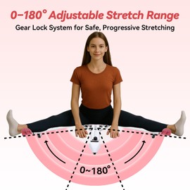 BOLUPO Leg Split Stretcher Machine for Flexibility – Heavy Duty Hip Opener Stretch Equipment for Splits Training, Ballet, Dance, Gymnastics, Yoga – Adjustable 0-180° Leg Stretcher