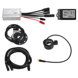 Electric Bike Motor Controller 15A Common Speed Controller 36V 48V with S866 Panel 1 to 2 Cable Fully Waterproof Kit