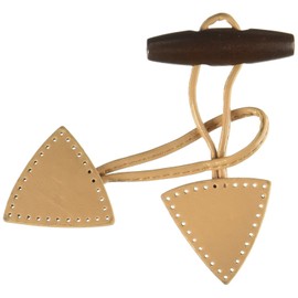 Dritz 454-58 Sew-On Toggle, Tan with Dark Wood Button