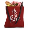He is Risen White by CSDesign Tote Bag