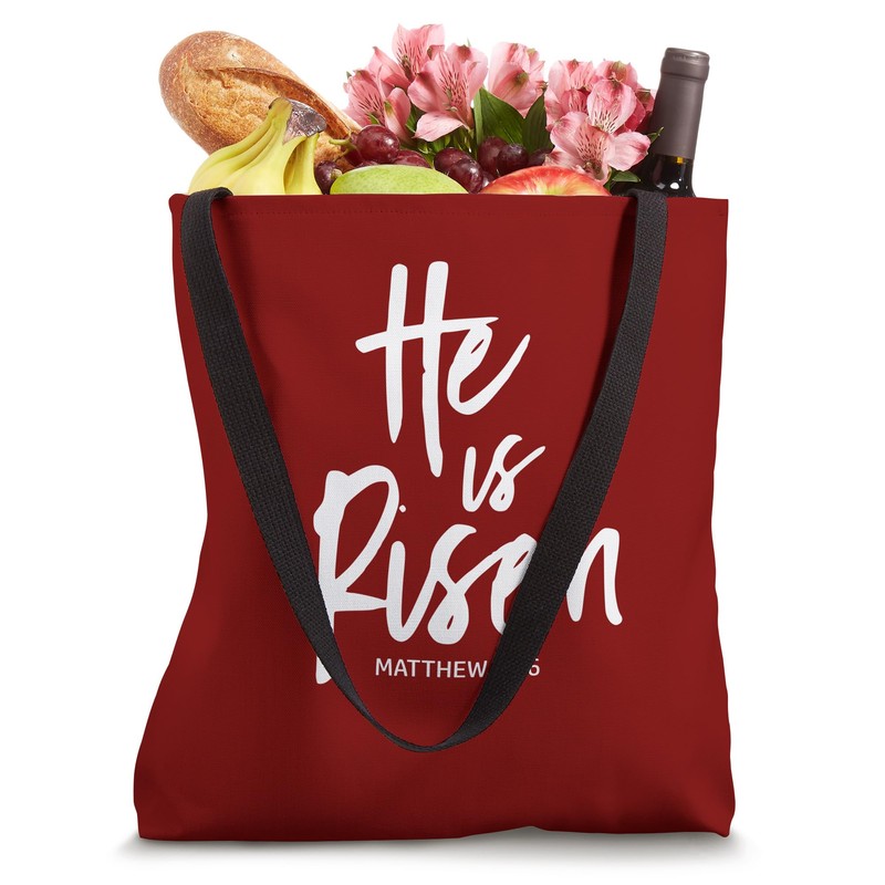 He is Risen White by CSDesign Tote Bag
