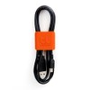Bluelounge Medium CableClip, Cable Management System in Grey & Orange