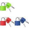 MEISO 3 Pcs Mini Security Padlock with Key, Suitcase Locks