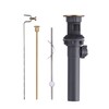 Bathroom Sink Drain with Lift Rod，WOWOW Gold Bathroom Drain Assembly
