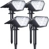 Biling Solar Spot Lights Outdoor, Bright 700 Lumen Solar Lights